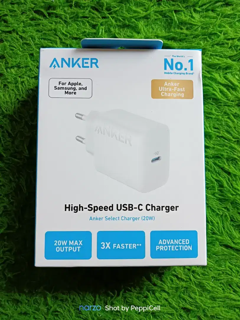 Adapter Charger Anker 20W USB C New Garansi resmi