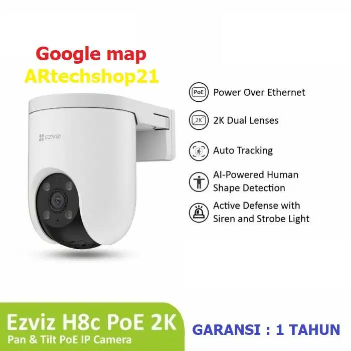 PROMO CAMERA OUTDOOR CCTV WIFI H8C POE 3MP BERIKUT PASANG