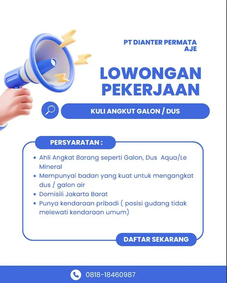 Lowongan Kuli Angkut