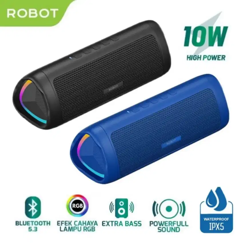 ROBOT RB525 Speaker Bluetooth Full Bass Stereo Waterproof IPX4