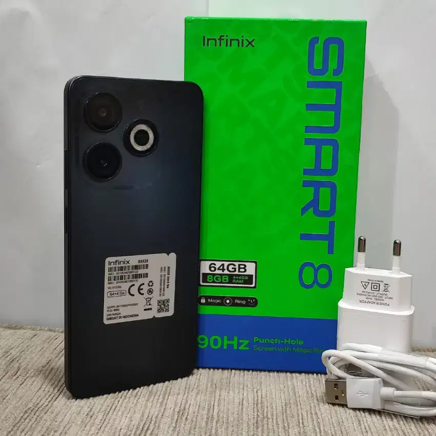 INFINIX SMART 8 5/64 | FULLSET | GARANSI RESMI | 99% LIKE NEW | SEKEN