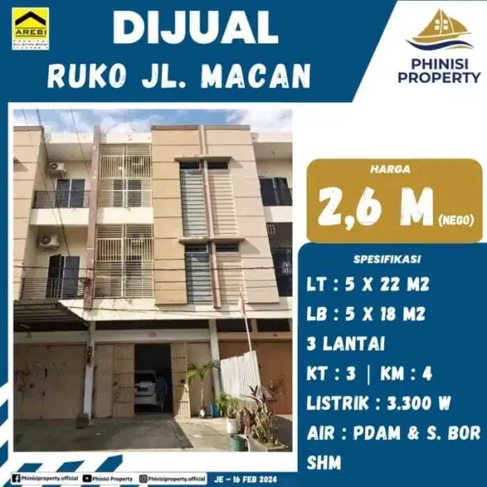 RUKO JLN.MACAN KOTA MAKASSAR