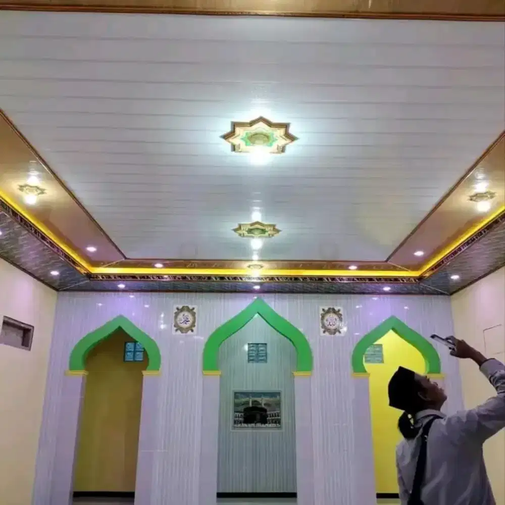 Plafon PVC terpasang