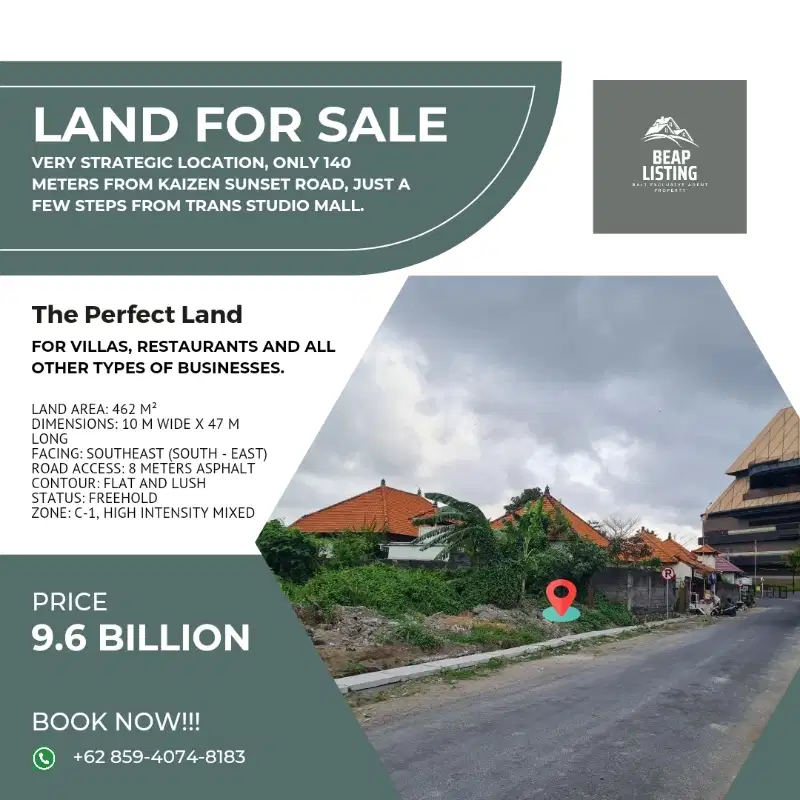 Dijual Tanah lokasi Strategies buat Usaha