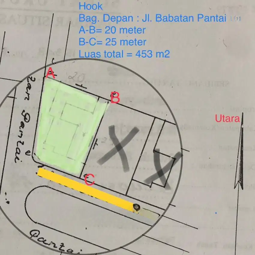 Dijual Tanah Di Babatan Pantai Surabaya