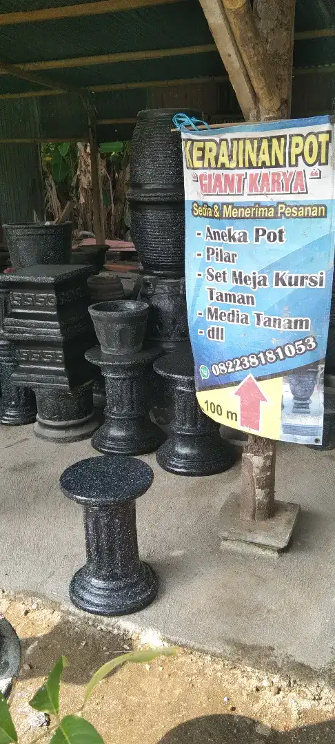 Pot bunga&pilar