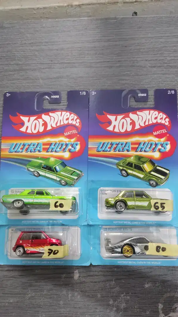 Hotwheels ultra hots datsun porsche dodge honda