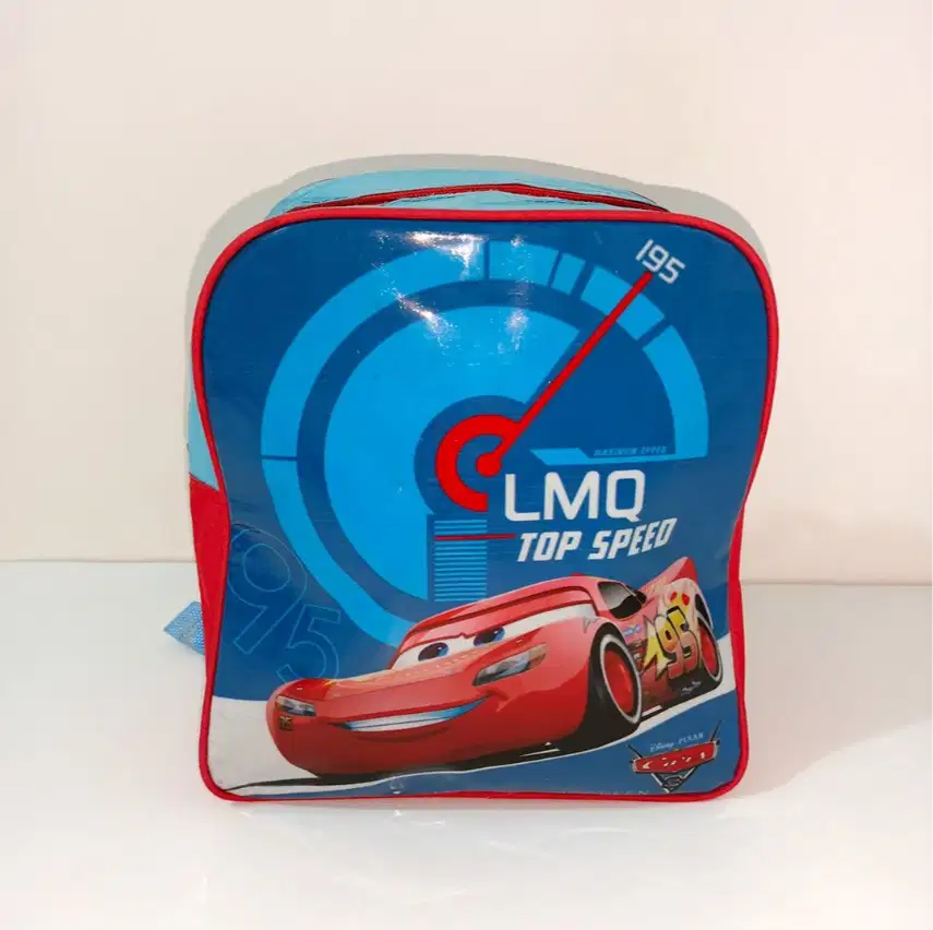 Tas Lightning Mc Queen Unik Tas Sekolah Anak TK SD Biru Merah