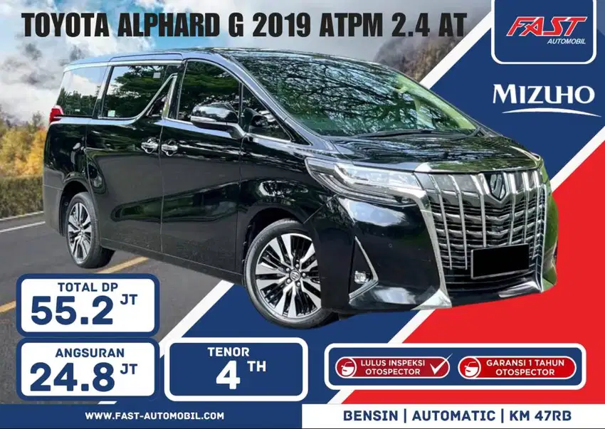 DP 55JT TOYOTA ALPHARD G 2019 ATPM SUNROOF & PILOT SEAT KM.47RB #F4ST