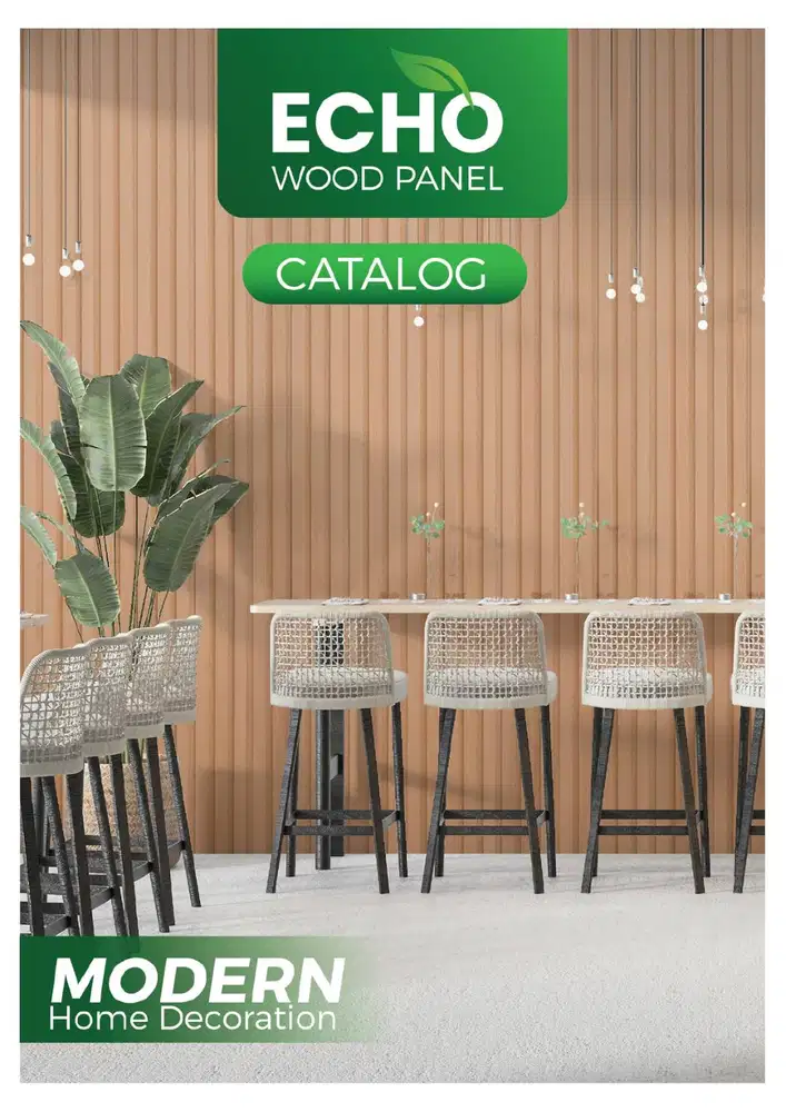 Echo Wood Panel / WPC Wallpanel / Panel Dinding Panjang 2,9m (Kode C)