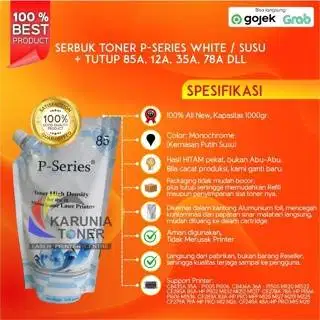 SERBUK TONER P-SERIES KEMASAN SUSU 35A For use in Laser Murah