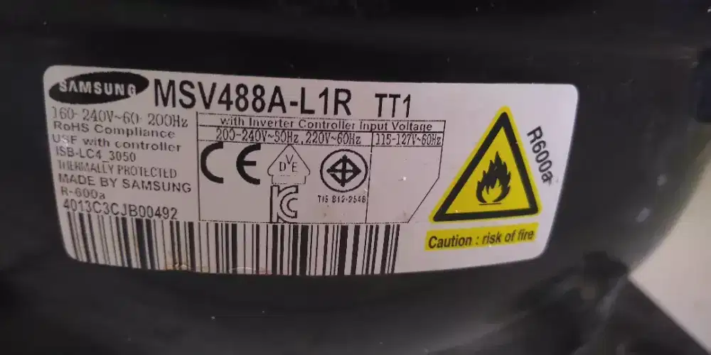 kompresor kulkas inverter samsung MSV488A-L1R  TT1