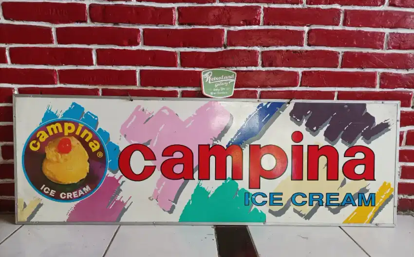 Papan Nama Jadul Campina Ice Cream