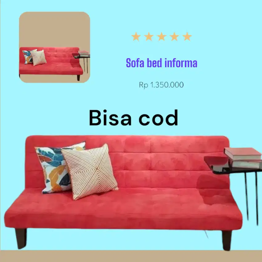 Sofa bed bekas like new bisa kirim