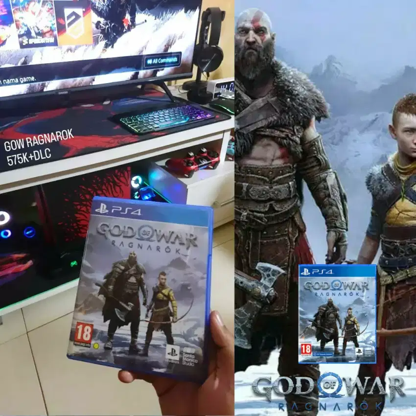 BD/Kaset PS4 PS5 GOD OF WAR: RAGNAROK Ori Fullset Like New