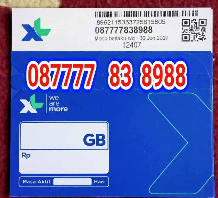 Nomor cantik kartu perdana XL 8988