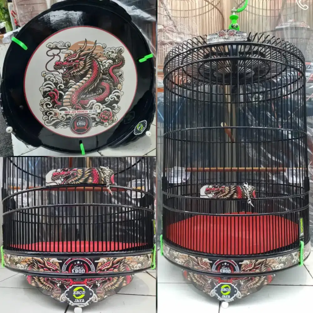 KANDANG/SANGKAR BURUNG MURAI DLL EBOD JAYA DECAL/MOTIF BAMBU ISTIMEWA