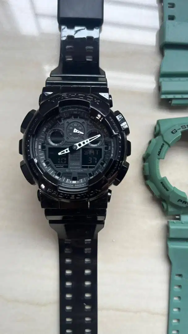 casio gshock ga100 original 2nd normal sehat