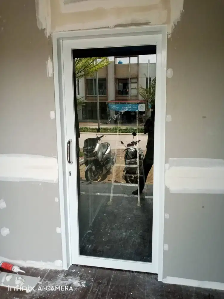 PASANG Kusen Alumuniun Pintu Jendela Partisi Plafon Gypsum Lis PVC