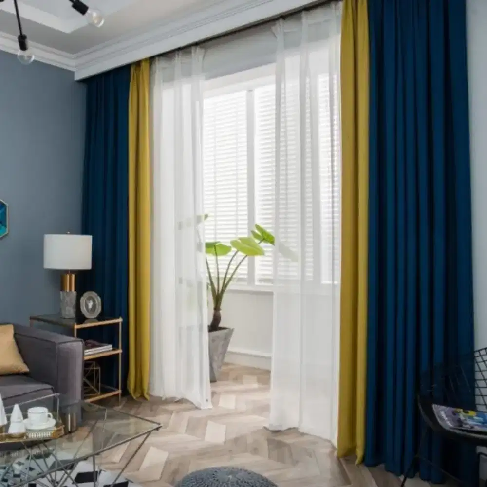 Pasang gordyn gorden murah vertikal roll blind jasa wallpaper dinding