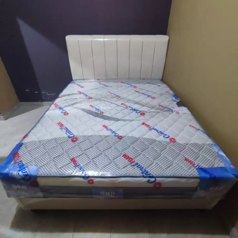 PAKET DIPAN + KASUR BUSA CENTRAL TEBEL 30 CM UK 160 X 200 CM