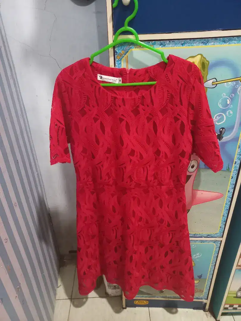 Dress Merah Merk 3H