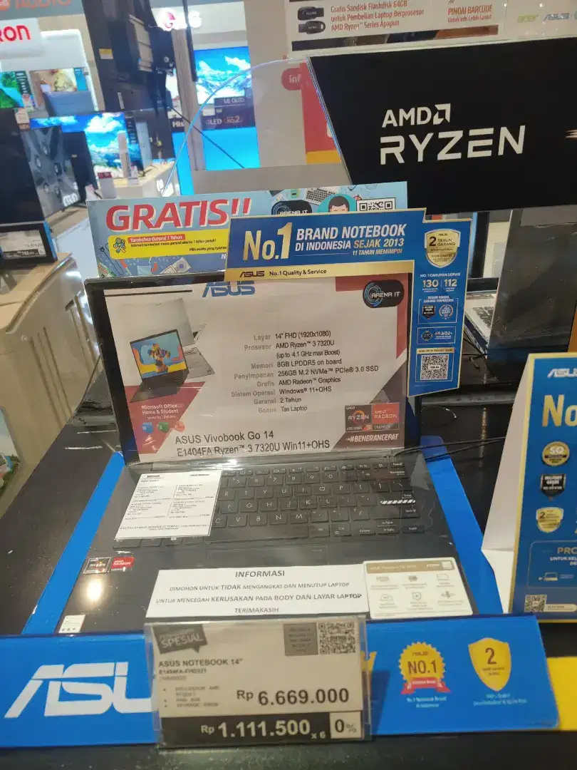 Segampang Itu Dapat free 1x cicilan
Asus VivoBook Go 14