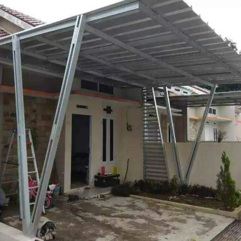 Kontruksi kanopi terbaik baja ringan