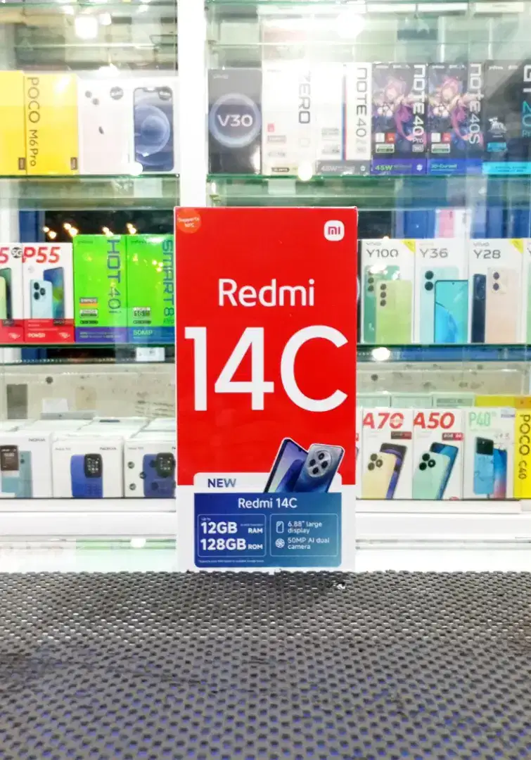 REDMI 14C NFC RAM 6+6/128 BARU | SEGEL GARANSI RESMI.