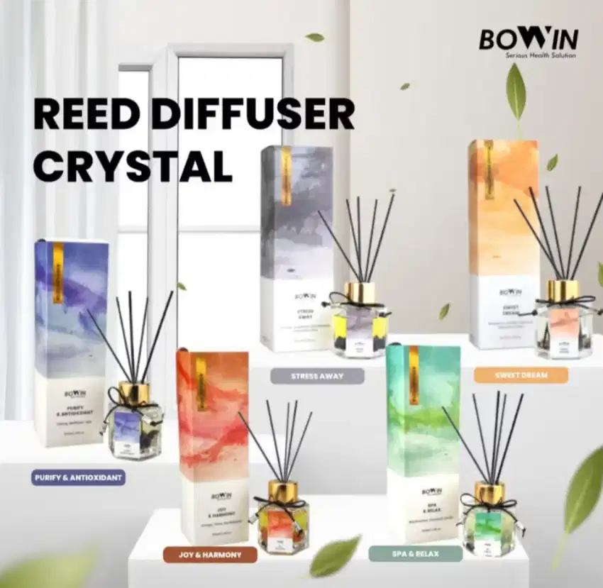 Browin Reed Diffuser Crystal - Aromaterapi Pengharum Ruangan