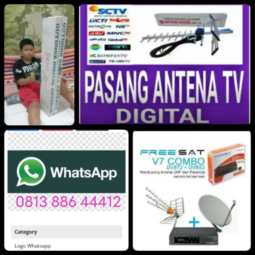 Pemasangan antena tv digital area Wanadadi dan sekitarnya