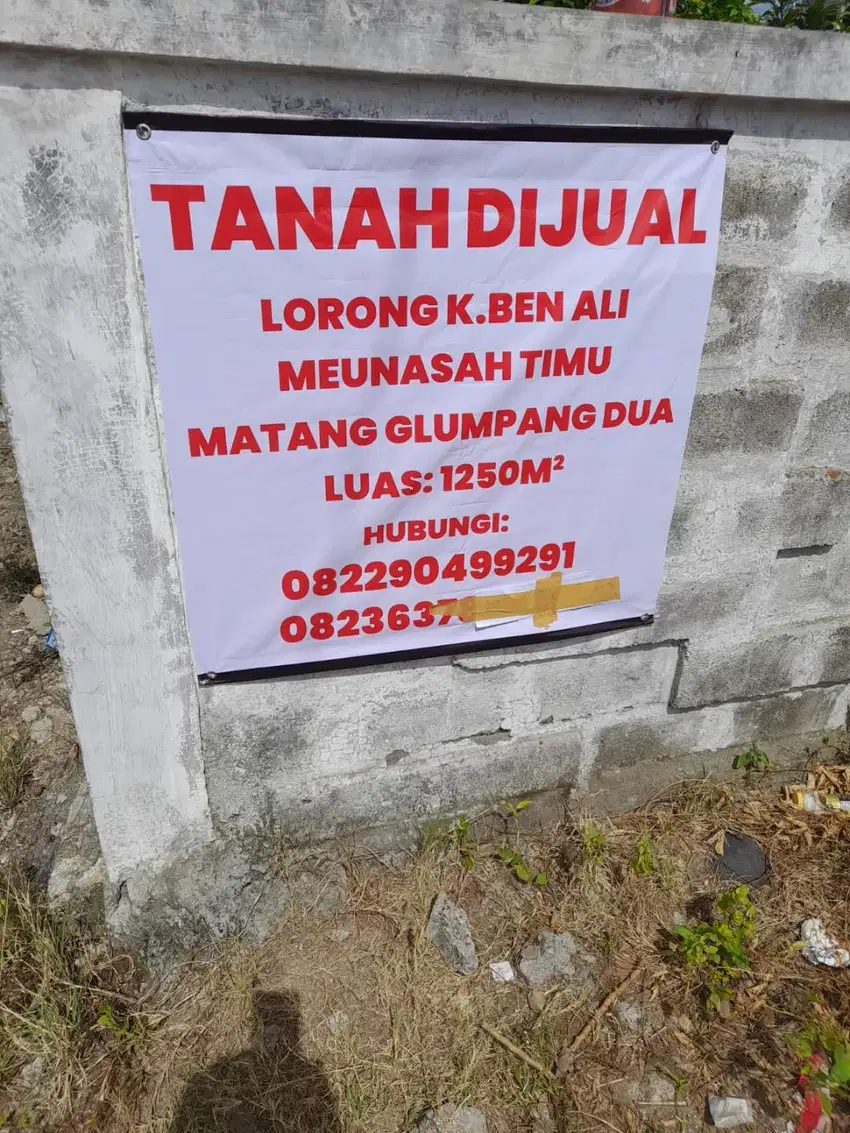 Tanah strategis.pusat kota matang