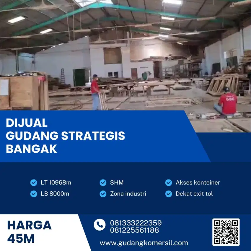 Dijual Gudang Strategis Zona Industri 1 Ha,Lokasi Banyudono,Boyolali