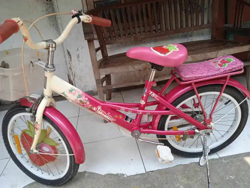 Sepeda anak perempuan wimcycle,ukuran ,18