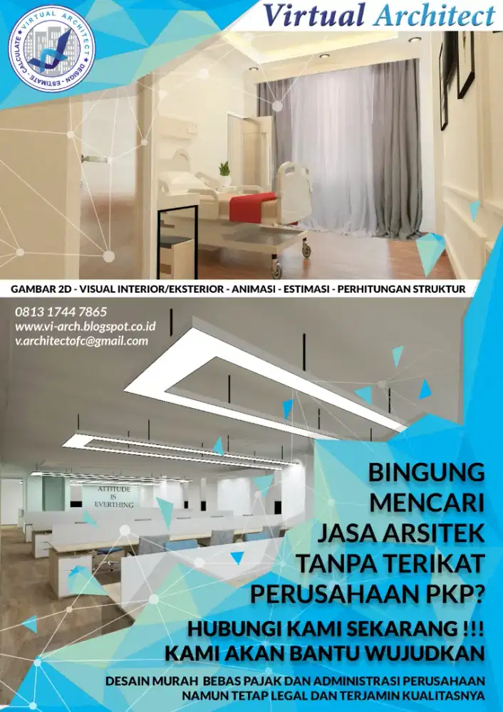 Jasa Desain 3D, gambar konstruksi, dan RAB
