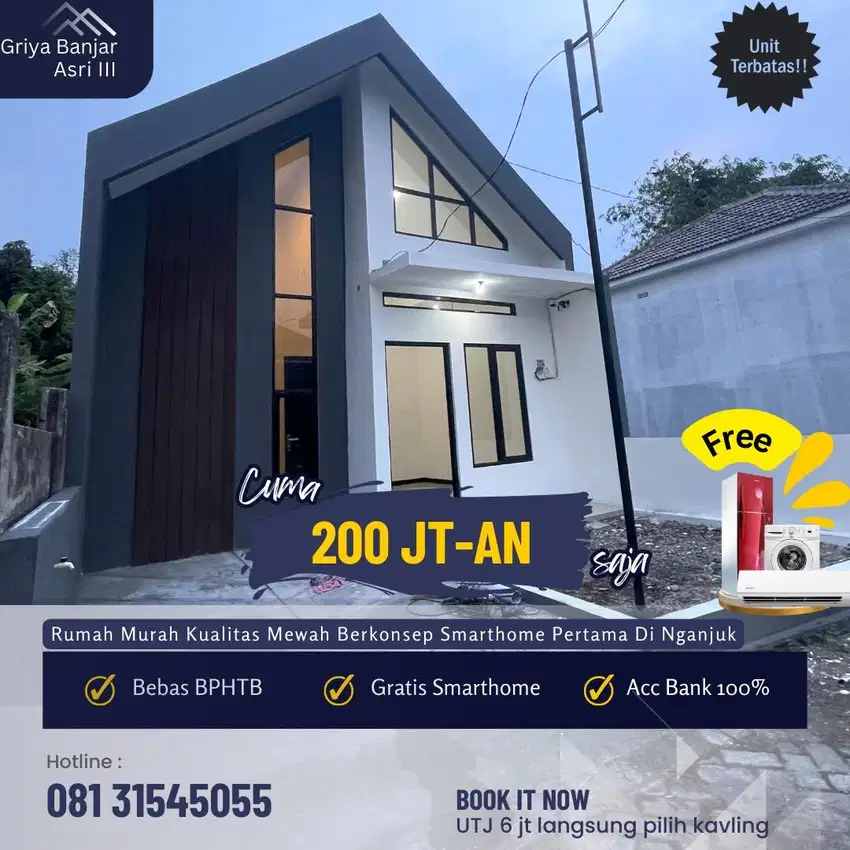 RUMAH MURAH MODERN SMARTHOME DI WARUJAYENG