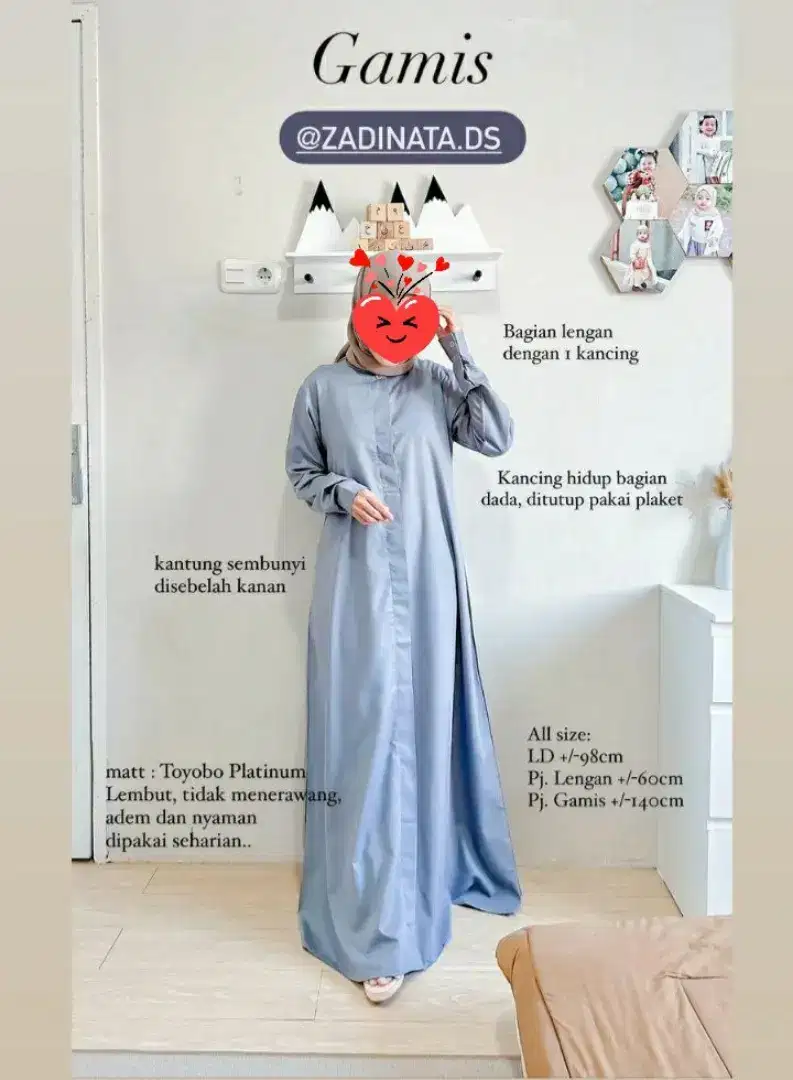 Gamis Toyobo Platinum Adem Sale