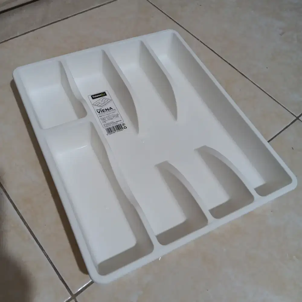 Tempat Wadah Sendok Garpu Plastik 5 Sekat Cutlery Tray