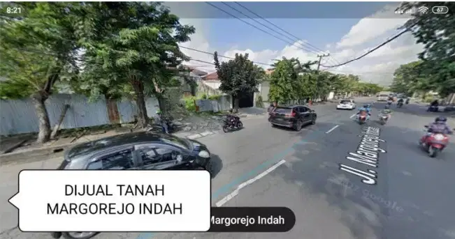 DIJUAL TANAH RAYA MARGOREJO INDAH STRATEGIS AREA KOMERSIAL