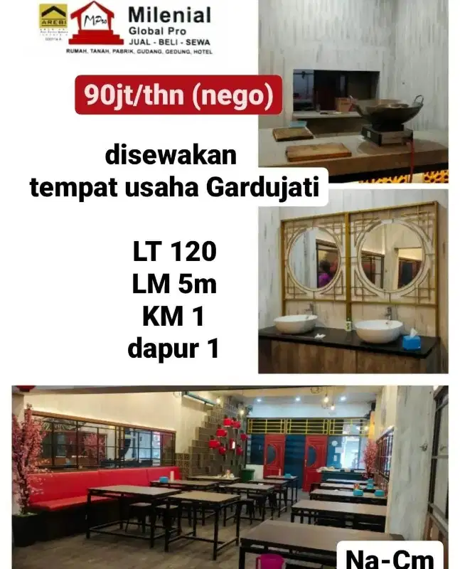 SEWA TEMPAT USAHA STRATEGIS SIAP USAHA DI GARDUJATI