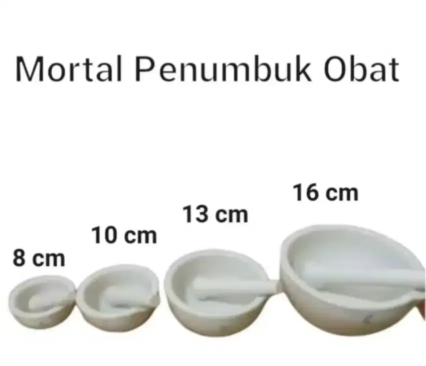 Penumbuk obat 13cm