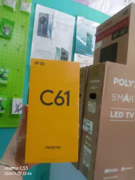 Realme C61 8+8/128 GB Garansi resmi segel ori free anti gores