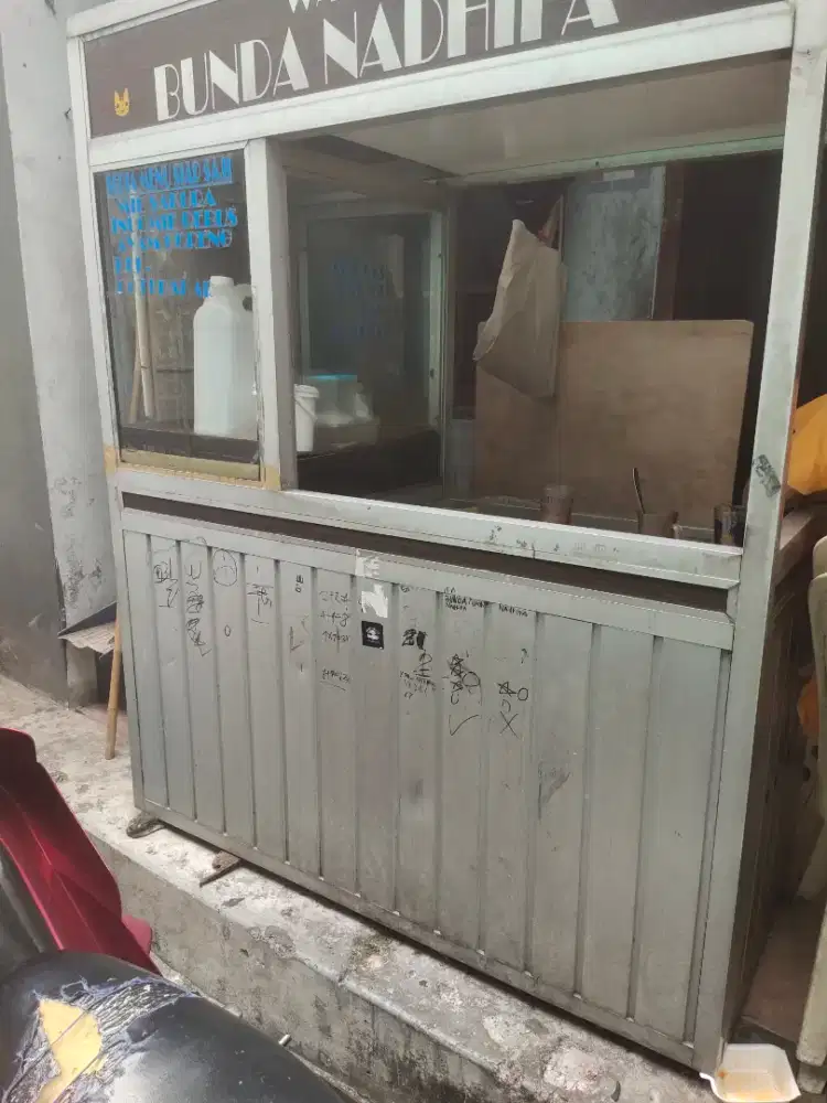 Gerobak almunium tampa roda