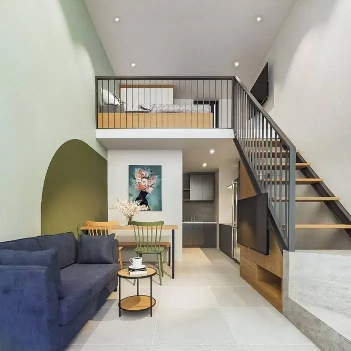 mezanin ranjang atau tempat tidur