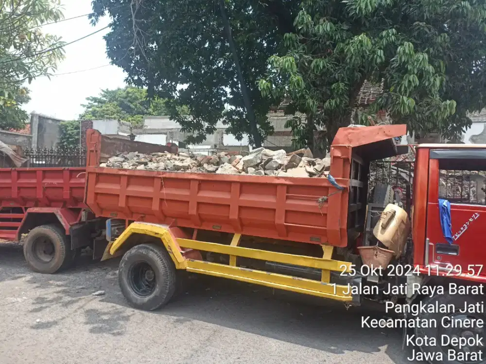 jasa buang puing sampah limbah proyek
