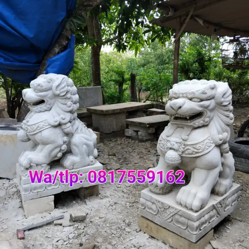 PATUNG SINGA SAMSI KILIN BATU ALAM
