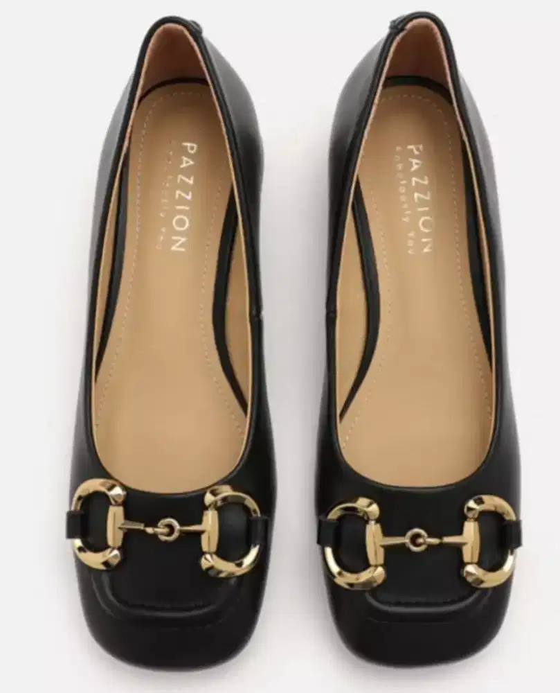 Sepatu PAZZION warna hitam : Uk. 36 + lengkap