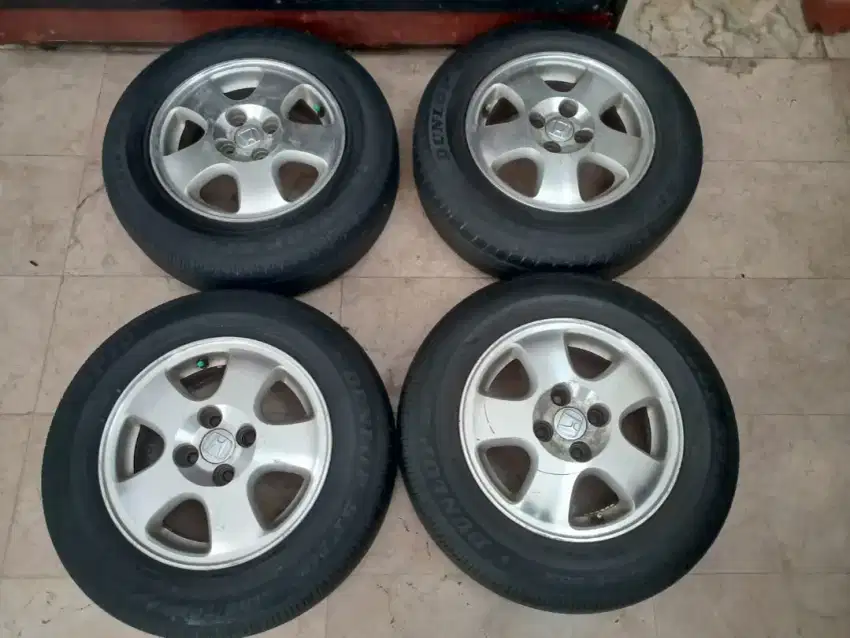 velg 14 oem honda city + ban bagus