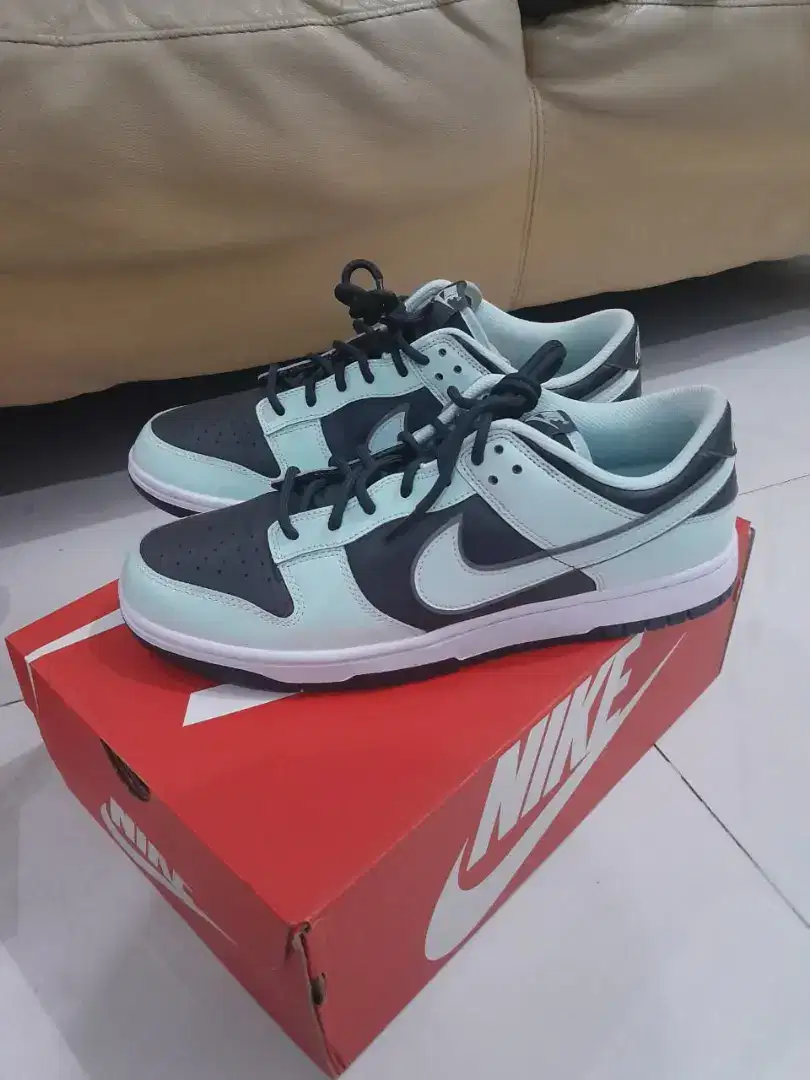 Sepatu Nike Dunk Low Retro PRM Smoke grey green size 45.5 BNIB NEW
