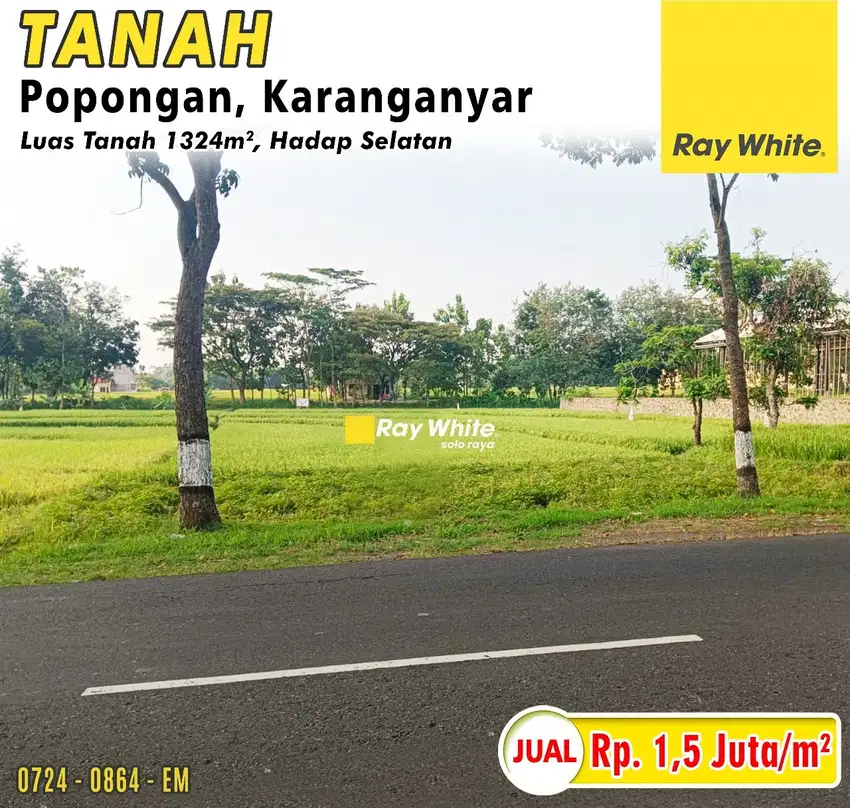 Dijual Tanah di Popongan, Karanganyar